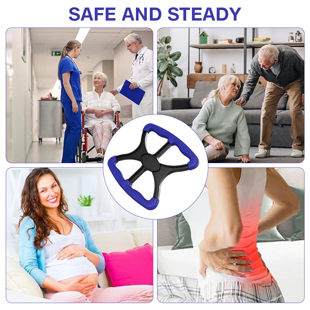 HANNEA Lift Standing Aid for Elderly, Aid-Handicap Bar with No-Slip Grip Handles, Portable Lift Aid to Transfer for Elderly, Senior, Bariatric, Patient or Disabled Assists Caregiver or Nurse HANNEA Lift Standing Aid for Elderly, Aid-Handicap Bar with No-Slip Grip Handles, Portable Lift Aid to Transfer for Elderly, Senior, Bariatric, Patient or Disabled Assists Caregiver or Nurse